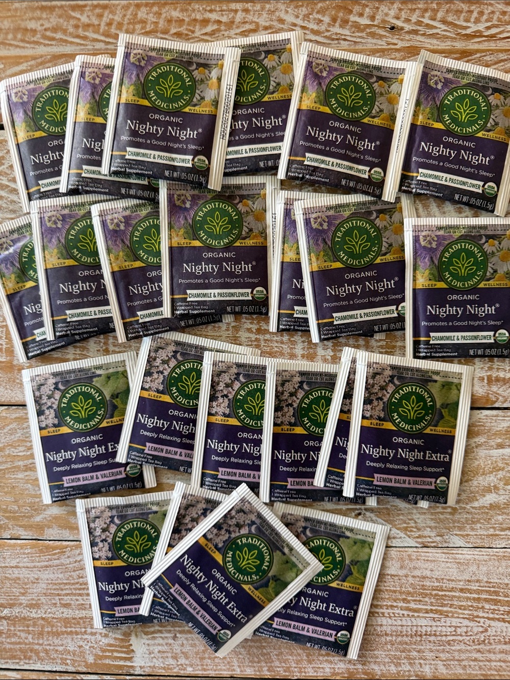 🌙Traditional Medicinals Nighty Night Tea Sleep Wellness Bundle🌙 ~23 bags